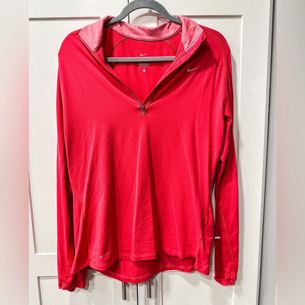 Nike Women’s Pink Dri-Fit 1/2 Zip Pullover